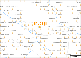 map of Brudzew