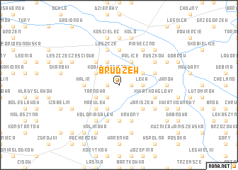 map of Brudzew