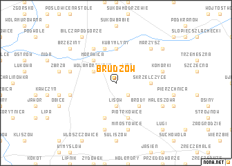 map of Brudzów