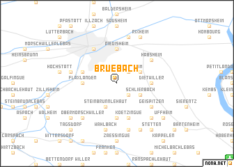 map of Bruebach