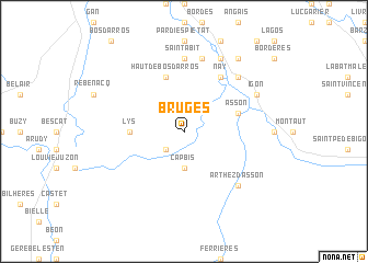 map of Bruges