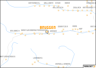 map of Bruggen