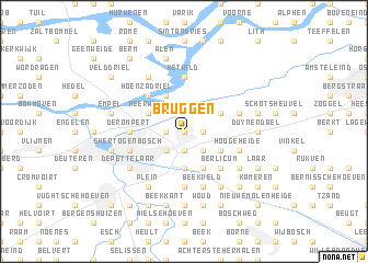 map of Bruggen