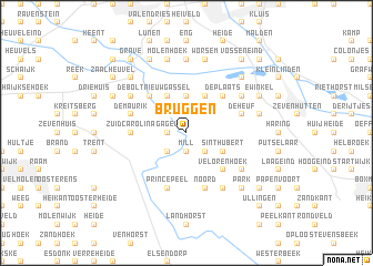 map of Bruggen