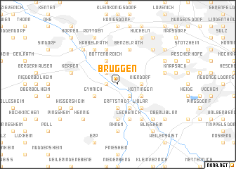 map of Brüggen