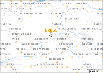 map of Brugg