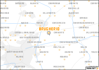 map of Brugherio