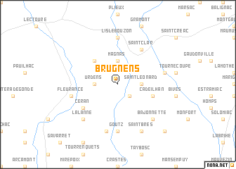 map of Brugnens