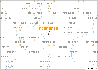 map of Brugneto
