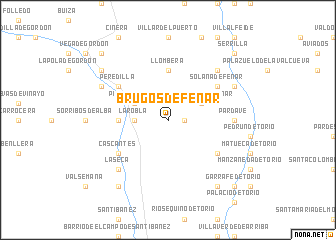 map of Brugos de Fenar