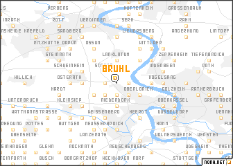 map of Brühl