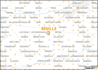 map of Bruille