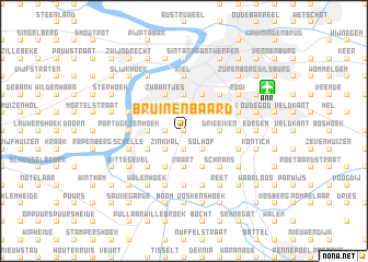 map of Bruinenbaard