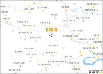 map of Bruin