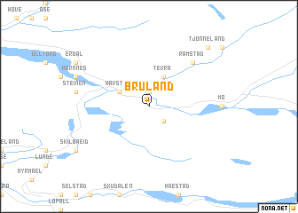 map of Bruland