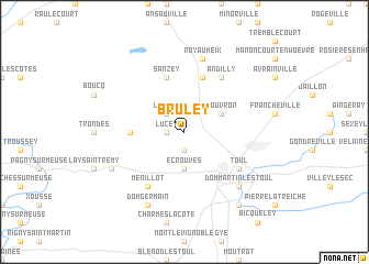 map of Bruley