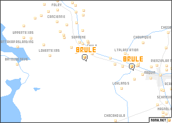 map of Brule