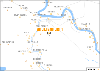 map of Brulie Maurin