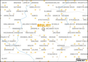 map of Bruliny