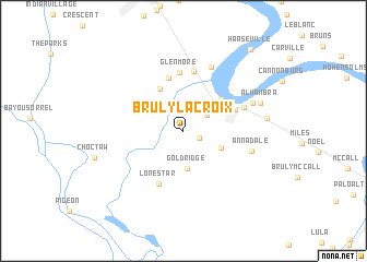 map of Bruly La Croix