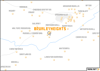 map of Brumley Heights