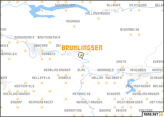map of Brumlingsen