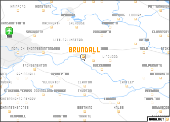 map of Brundall