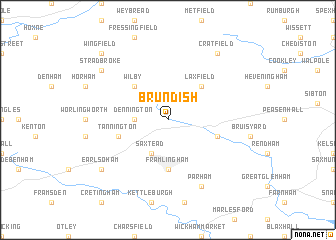 map of Brundish