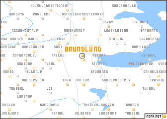 map of Brundlund