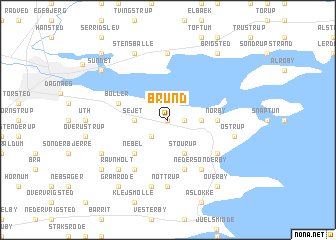 map of Brund