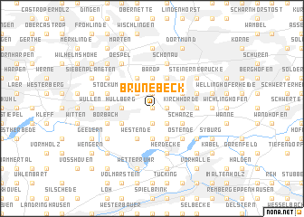 map of Brunebeck