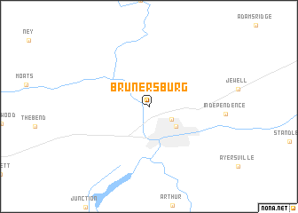map of Brunersburg