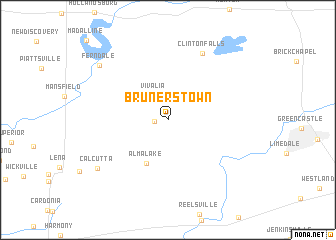 map of Brunerstown