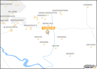 map of Bruner