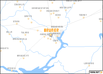 map of Bruner