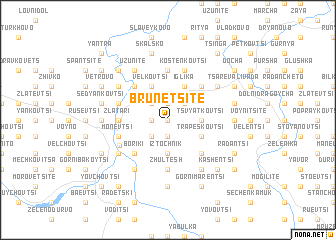 map of Brŭnetsite