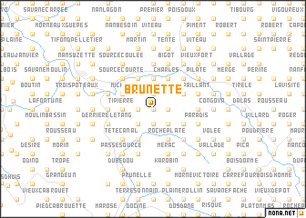 map of Brunette