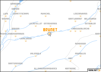 map of Brunet