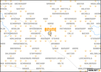 map of Brüne