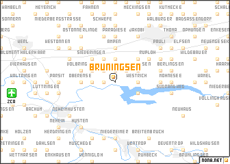 map of Brüningsen