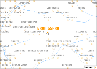 map of Brunissard