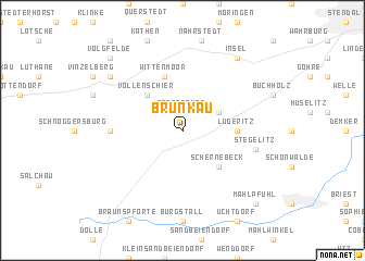 map of Brunkau