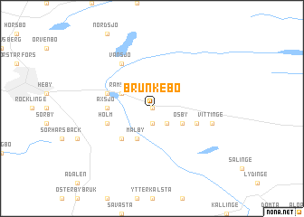 map of Brunkebo