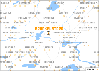 map of Brunkelstorp