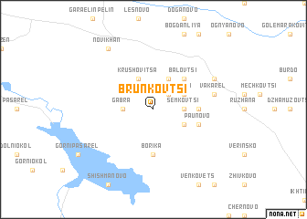 map of Brŭnkovtsi