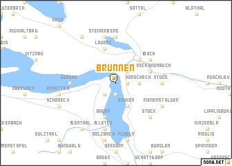 map of Brunnen