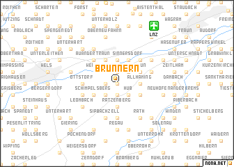 map of Brunnern