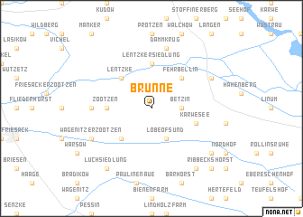 map of Brunne