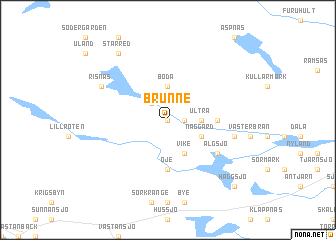 map of Brunne