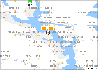 map of Brunne